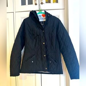 Barbour Millfire Diamond quilted jacket size 8 in black